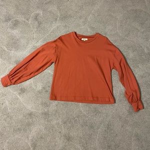 Rust orange Madewell sweater